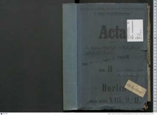 Kassenabschlüsse usw. der Technischen Hochschule Berlin, Bd. 2