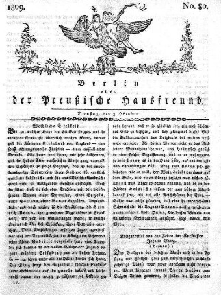 No. 80., 3. Oktober 1809