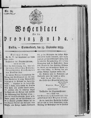 Nr. 38, Ausgabe vom 19. September 1829