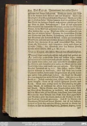 Das 38. Capitel. Grösseste Strafe der Gottlosigkeit.