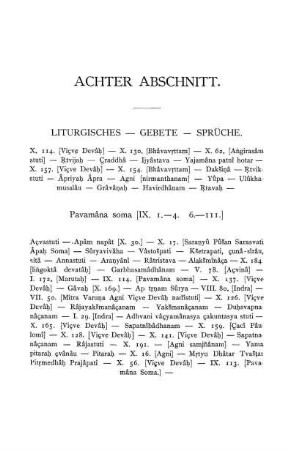 Achter Abschnitt. Liturgisches - Gebete - Sprüche.