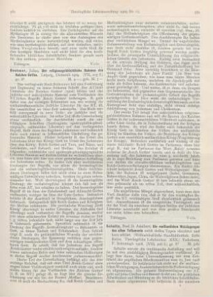 381-382 [Rezension] Boehmer, Julius, Der religionsgeschichtliche Rahmen des Reiches Gottes