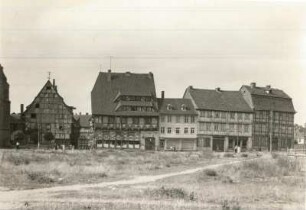 Halberstadt, Ansicht der Häuser an der Gerberstraße