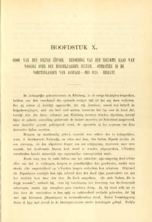 Hoofdstuk X. Dood van den Sultan Sepoeh. Benoeming van een nieuwen raad van voogdij over den minderjaringen Sultan. Operatien in de Vorstenlanden van Januari - Mei 1828. Beslutt