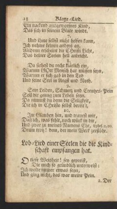 Lob-Lied einer Seelen die die Kindschaft empfangen hat.