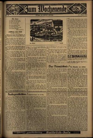 Zweite Ausgabe vom Samstag, den 04. April 1936.