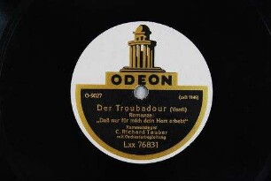 Der Troubadour : Romanze: "Daß nur für mich dein Herz erbebt" / (Verdi)