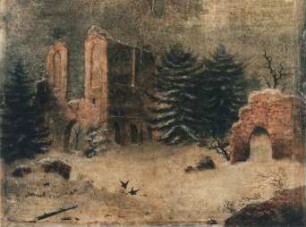 H. Allmers: Klosterruine Hude im Winter