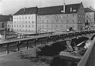 Abbruch der alten Maxbrücke Schweinfurt/Main