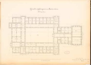 Gerichtsgefängnis, Bartenstein: Grundriss KG 1:100