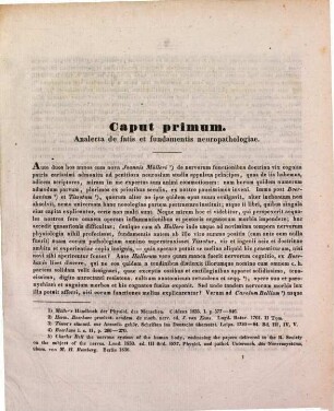 Quaestiones neuropathologicae : Specimen inaugurale