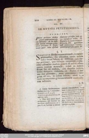 Tit. IV. De Mutuis Petitionibus.