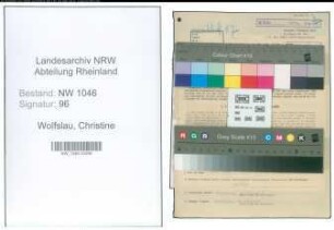 Entnazifizierung Christine Wolfslau , geb. 12.10.1900 (Lehrerin)