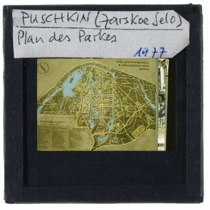 Puschkin, Katharinenpalast, Plan des Parkes