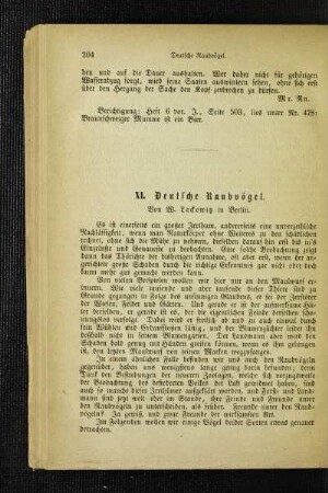 Deutsche Raubvögel