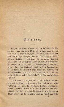 Anleitung zur Pflege der Zähne und des Mundes : gekrönte Preisschrift
