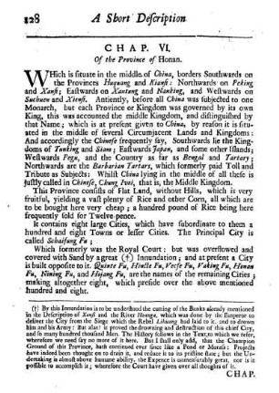 Chap. VI. Of the kingdom or province of Honan
