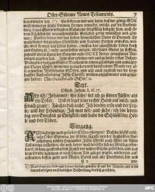 Text. Offenb. Johan. I, 16. 17.