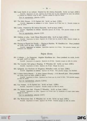 Sujets divers (Nr. 831-845)