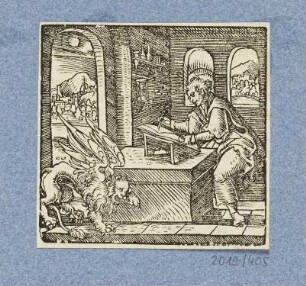 Heiliger Hieronymus schreibend