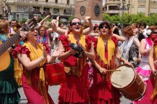 Cordoba - Flamenco-Tanzgruppen im Zentrum