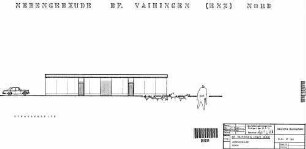 Vaihingen (Enz): Bf Vaihingen (Enz) Nord - Ansicht Südseite Nebengeb.