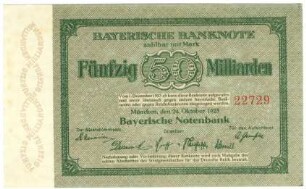 Geldschein, 50 Milliarden Mark, 24.10.1923