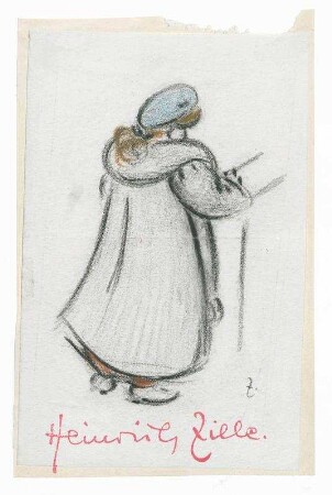 Frau mit blauem Hut