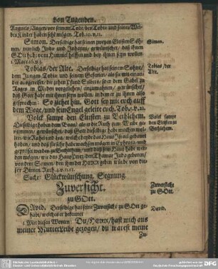 Zuversicht zu GOtt
