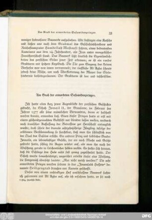 Am Grab der ermordeten Safawidenprinzen.