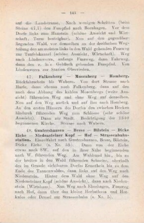 47. Falkenberg - Mosenberg - Homberg.