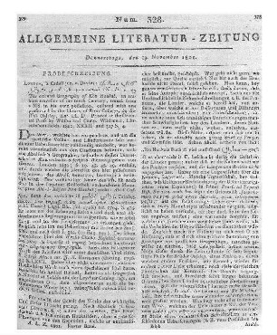 Deutsche Kunstblätter. Bd. 2, H. 1. Pirna: Arnold & Pinther 1801 Abweichende Verlagsangabe in der ALZ: Pirna: Arnold