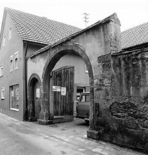 Sachteil Toranlage (Hofanlage); Babenhausen, Sackgasse 13