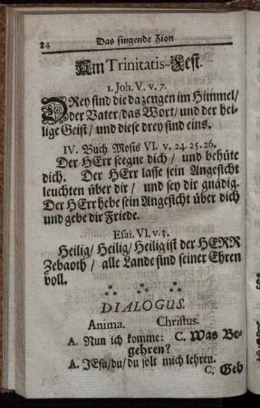 Am Trinitatis-Fest – Am sieben und zwantzigsten nach Trinitatis