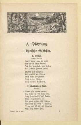 I. Lyrische Gedichte