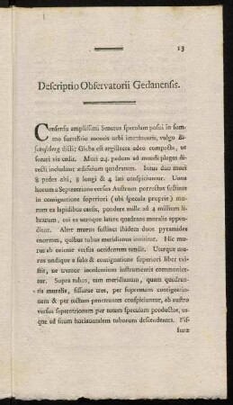 13-20, Descriptio Observatorii Gedanensis