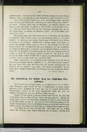 Der Fichtelberg, der höchste Berg des sächsischen Erzgebirges
