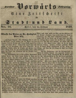2.1849, Nr.16(24.Februar)