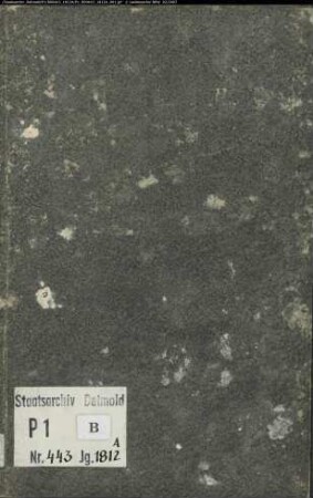 Zivilstandsregister der evangelischen Gemeinde Steinhagen, Kreis Halle (A 1812) (Gemeinde: Evangelische Gemeinde Steinhagen)