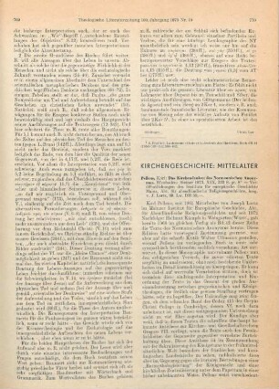 770-772 [Rezension] Pellens, Karl, Das Kirchendenken des normannischen Anonymus