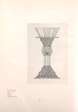 Entwurf Klasse Walter Klein, Kelch, Schüler Hermann Bauer