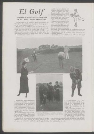 El Golf : Inauguración de la temporada en el Golf Club Argentino