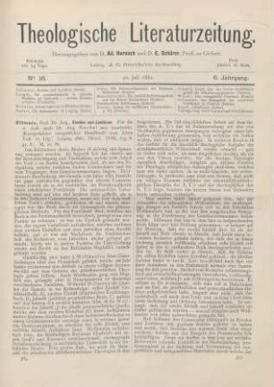 369-371 [Rezension] Dillmann, August, Exodus und Leviticus. 2. Aufl