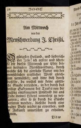 32-40, Mittwochs-Andachten.