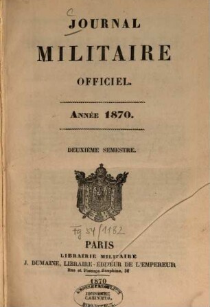 Journal militaire officiel. 1870,2
