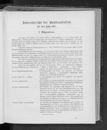 Jahresbericht der Baudeputation für das Jahr 1911.