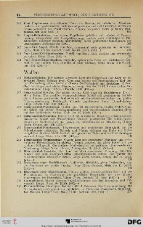 Waffen (Nr. 245-297)