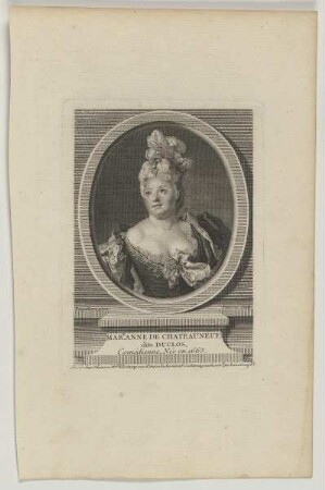 Bildnis der Marie Anne De Chateauneuf, dite Duclos