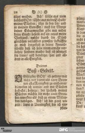 Drittes Buß-Gebett.
