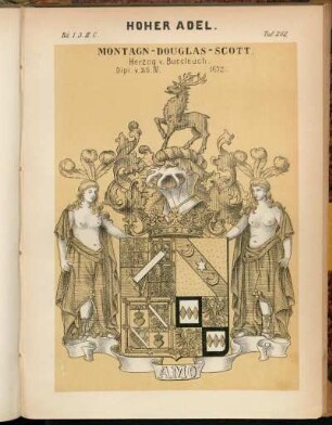 Taf. 262. Montagn - Douglas - Scott, Herzog v. Buccleuch. Dipl. v. 20. IV. 1673.